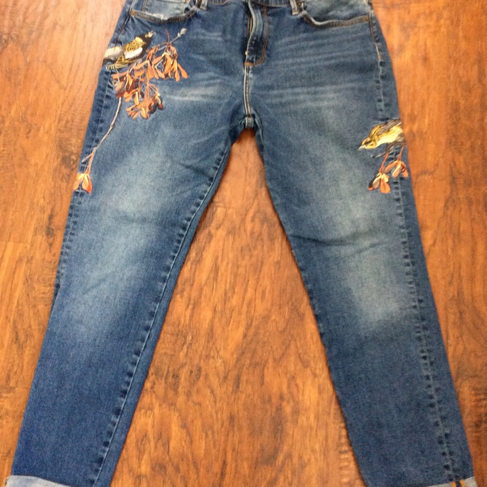 Driftwood Jackie Embroidered Jeans sz 32 - Picture 5 of 10